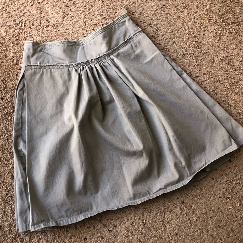 MNG Gray A line cotton skirt, size 4.
